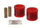 Trailing Arm Bushing Set; Red; Rear; Performance Polyurethane;
