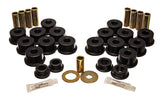 Control Arm Bushing Set; Black; Rear; Performance Polyurethane;