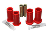 Control Arm Bushing Set; Red; Rear; Performance Polyurethane;