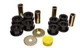 Control Arm Bushing Set; Black; Front; Performance Polyurethane;