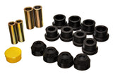 Control Arm Bushing Set; Black; Rear; Performance Polyurethane;