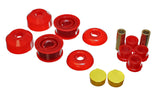 Control Arm Bushing Set; Red; Front; Performance Polyurethane;