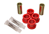 Control Arm Bushing Set; Red; Front; Performance Polyurethane;