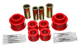 Control Arm Bushing Set; Red; Front; Performance Polyurethane;