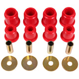 Control Arm Bushing Set; Red; Front; Performance Polyurethane;