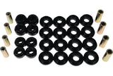 Control Arm Bushing Set; Black; Rear; Performance Polyurethane;