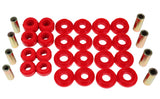 Control Arm Bushing Set; Red; Rear; Performance Polyurethane;