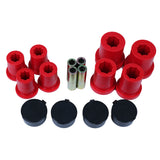 Control Arm Bushing Set; Front; Red;