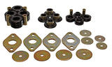 Body Mount Set; Black; Performance Polyurethane;