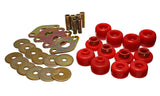 Body Cab Mount Set; Red; Performance Polyurethane;