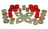 Body Mount Set; Red; Performance Polyurethane;