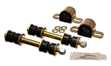 Sway Bar Bushing Set; Black; Front; Bar Dia. 23mm; Performance Polyurethane;