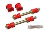 Sway Bar Bushing Set; Red; Front; Bar Dia. 24mm; Performance Polyurethane;