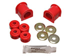 Sway Bar Bushing Set; Red; Front; Bar Dia. 24mm; Performance Polyurethane;