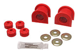 Sway Bar Bushing Set; Red; Front; Bar Dia. 26mm; Performance Polyurethane;