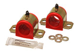 Sway Bar Bushing Set; Red; Front; Bar Dia. 30mm; Performance Polyurethane;