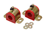 Sway Bar Bushing Set; Red; Front; Bar Dia. 22mm; Performance Polyurethane;