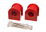 Sway Bar Bushing Set; Red; Front; Bar Dia. 21mm; Performance Polyurethane;