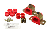 Sway Bar Bushing Set; Red; Front; 29mm; Incl. End Link Bushings;