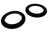 Coil Spring Isolator Set; Rear; Black;