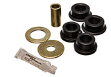 Track Arm Bushing Set; Black; Rear; Performance Polyurethane;