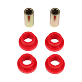 Track Arm Bushing Set; Red; Rear; Performance Polyurethane;