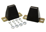Bump Stop Set; Black; Rear;