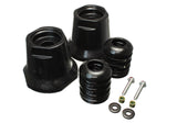 Bump Stop Set; Black; Rear; Inner Coil Spring;