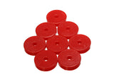 Universal Leaf Spring Pad; Red; 2 9/32 in. OD x 7/16 in. ID x 1/2 in. H;