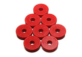 Universal Leaf Spring Pad; Red; 1 15/16 in. OD x 9/16 in. ID x 21/32 in. H;