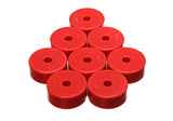 Universal Leaf Spring Pad; Red; 2 1/32 in. OD x 7/16 in. ID x 13/16 in. H;