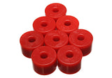 Universal Leaf Spring Pad; Red; 1 7/8 in. OD x 9/16 in. ID x 1 5/16 in. H;