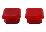 Universal End Cap Bushing Set; 1.65 SQ; Red;