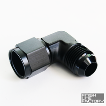 Load image into Gallery viewer, FLF AN Male to AN Female Swivel Adapter - 90 Degree - 16 AN