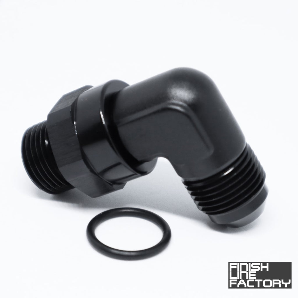 FLF ORB Swivel to AN Adapter - 90 Degree - 16 ORB - 16 AN