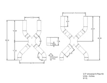 Load image into Gallery viewer, 9115 - 3.5 in. Universal X-Pipe Kit.jpg