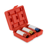 Includes 17mm, 19mm, and 21mm sockets