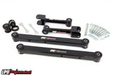 UMI rear control arm kit improves handling, reduces wheel hop, USA-made.