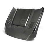 Type-AB ram air double sided carbon fiber hood for 2018-2020 Ford Mustang
