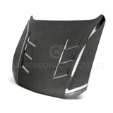 Type-SA heat extractor double sided carbon fiber hood for 2018-2020 Ford Mustang