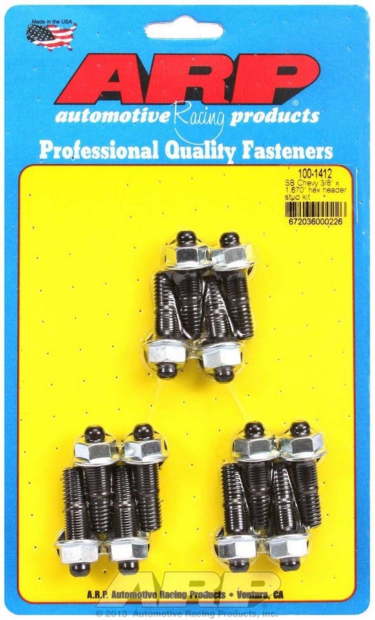 ARP Header Stud Kit - 6pt 3/8 x 1.670 OAL (12) ARP Header Stud Kit - 6pt 3/8 x 1.670 OAL (12)