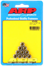 6mm x 1.00 12pt Nuts 10pk Stainless Steel