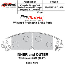 Load image into Gallery viewer, Wilwood Brake Pads - D1058 Pad Shape