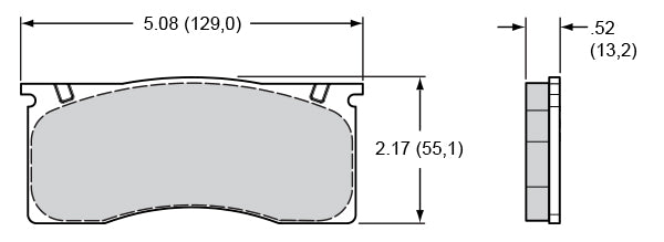 Wilwood Brake Pads - D11 Pad Shape