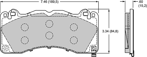 Wilwood Brake Pads - D1792 Pad Shape