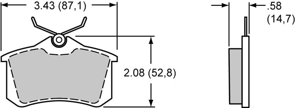 Wilwood Brake Pads - D340 Pad Shape