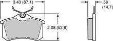 Load image into Gallery viewer, Wilwood Brake Pads - D340 Pad Shape