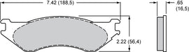 Wilwood Brake Pads - D702 Pad Shape