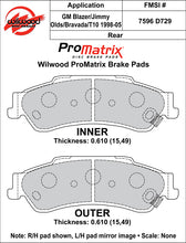 Load image into Gallery viewer, Wilwood Brake Pads - D729 Pad Shape