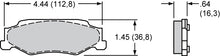 Load image into Gallery viewer, Wilwood Brake Pads - D732 Pad Shape